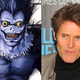 Images: Ryuk as drawn by Takeshi Obata in the maga, Dafoe photo by Andy Kropa/Invision/AP